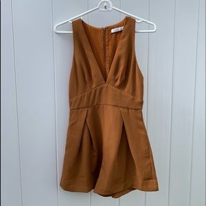 Formal V-Cut Romper